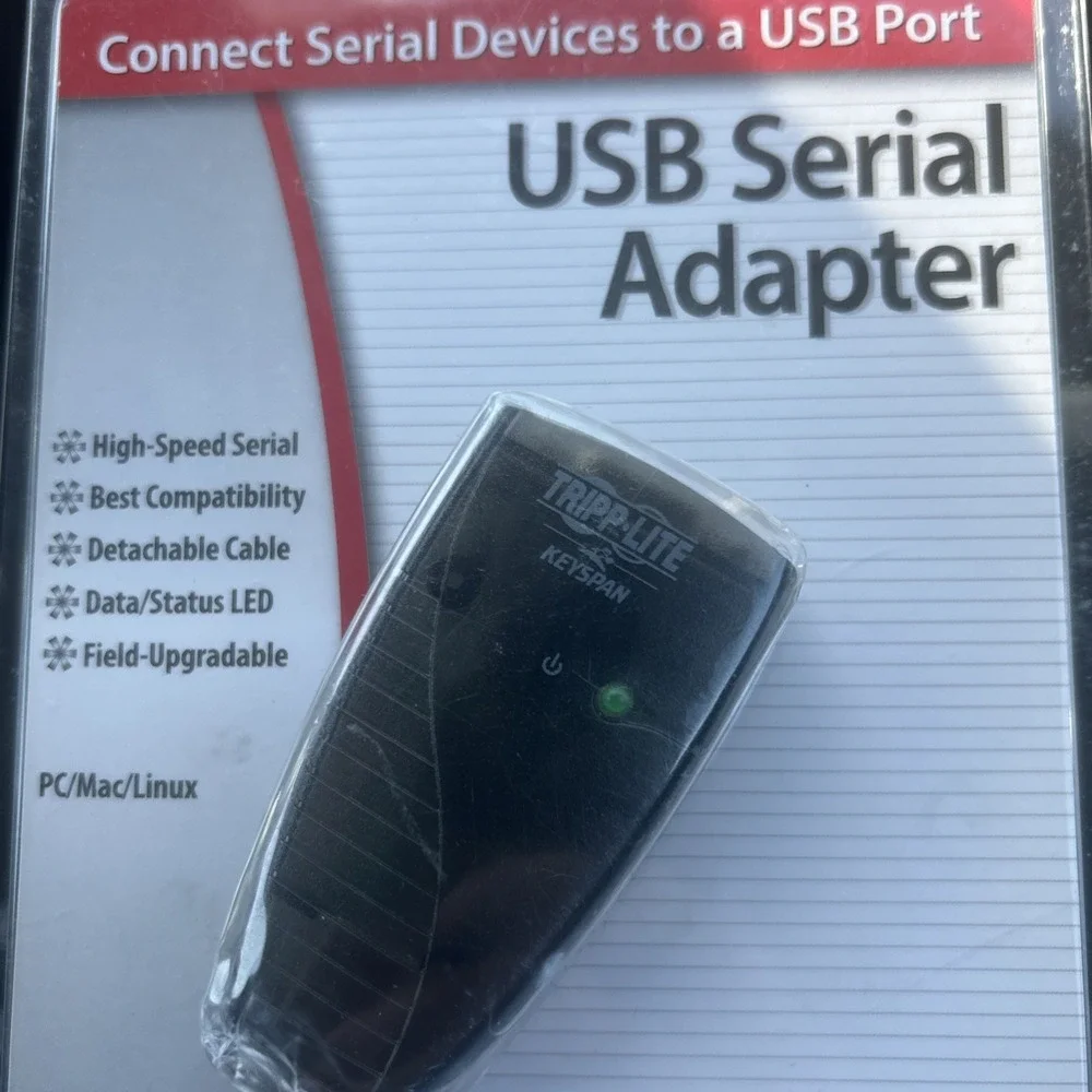 Tripp Lite Keyspan High-Speed USB to Serial Adapter, PC & Mac (USA-19HS)